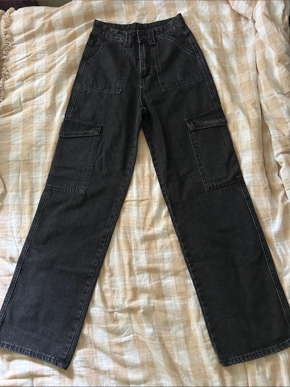 XS Women’s Black Cargo Jeans